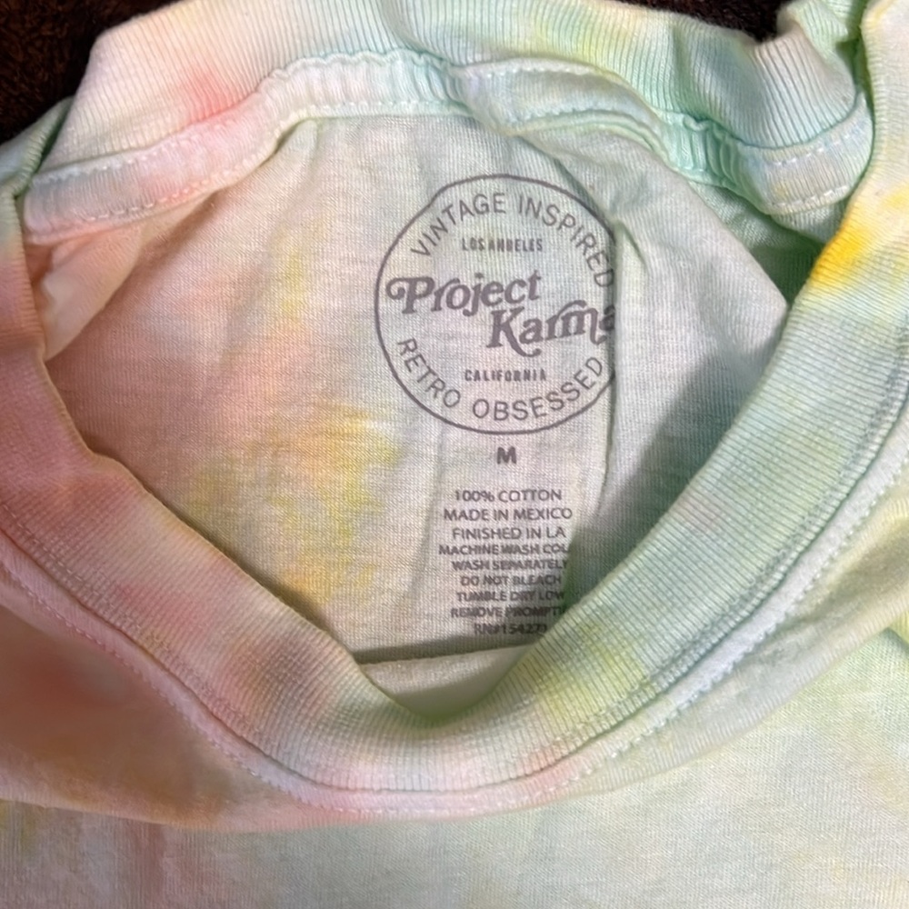 Recycled Karma Havana Endless Summer Tie Dye Fitted T-Shirt - Picture 9 of 11